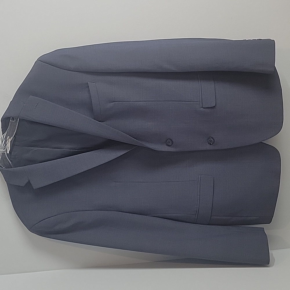 BAR III Slim fit Wool Blend Sport Coat Suit Jacket Men's 44L in blue